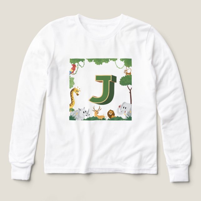J for Jungle T Shirt (Design framsida)