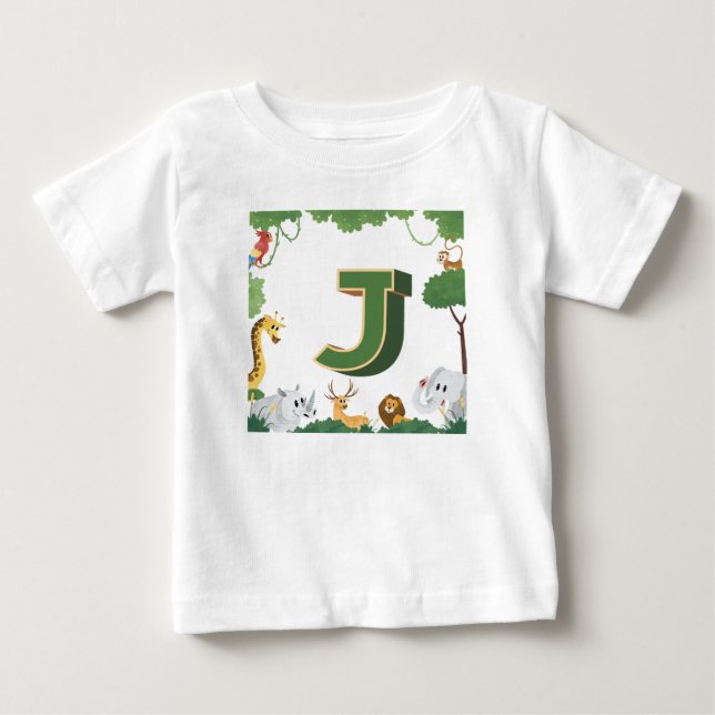 J for Jungle T Shirt (Framsida)