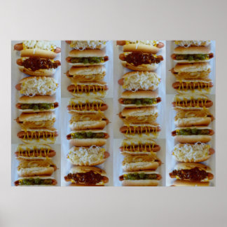 J&G Texas Weiner Hett Hund Poster