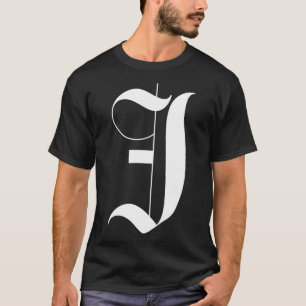 J Gothic brev T Shirt