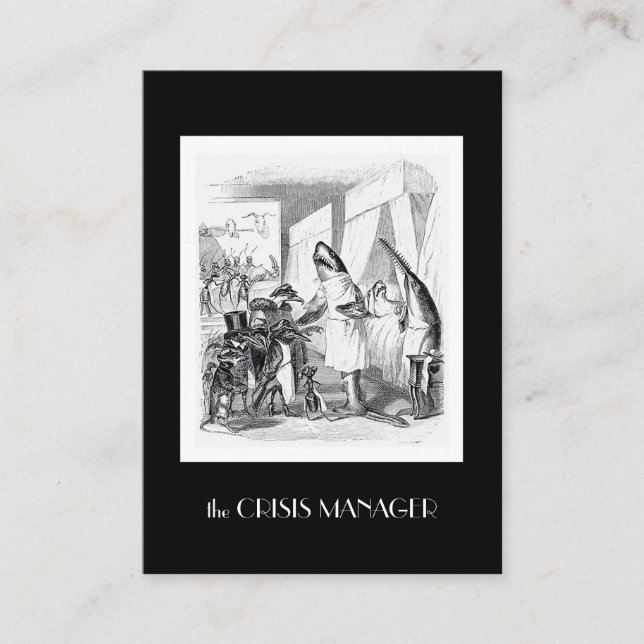 J. Grandville Anpassade Mediator's Card Visitkort (Framsida)