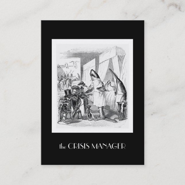 J. Grandville Anpassade Mediator's Card Visitkort (Framsida)