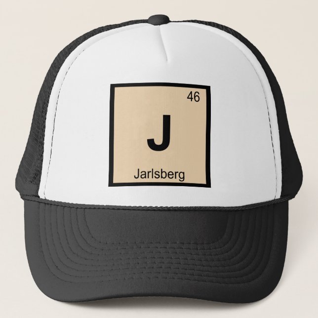 J - Jarlsberg Ostkemi Periodiska Systemet Truckerkeps (Framsida)