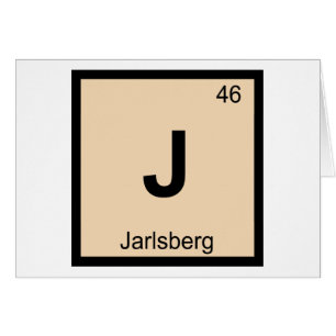 J - Jarlsbergost Kemisk Periodiska Systemet Hälsningskort