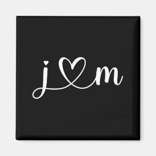 J Kärlek M Bride Boyvän och Girlvän J Brev A Magnet