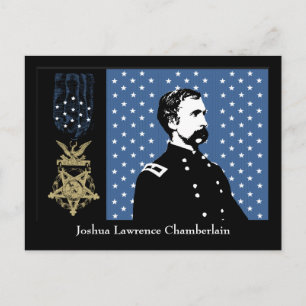 J.L. Chamberlain och hedersmedaljen Vykort