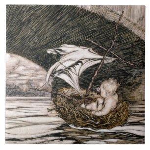 J.M. Barrie , 'som han passerade under överbrygg Kakelplatta