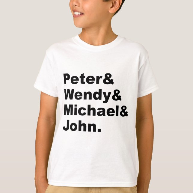 J.M. Barries Peter Pan | Peter Wendy Michael John Tee (Framsida)