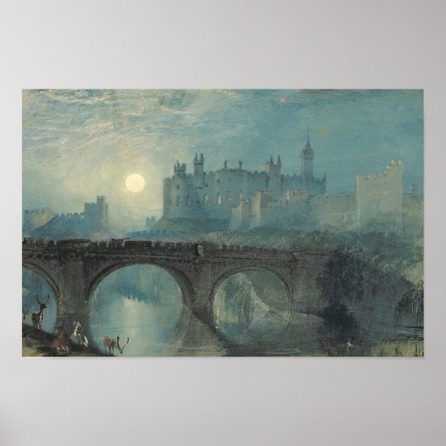J.M.W. Turner - Alnwick Castle Poster (Framsidan)