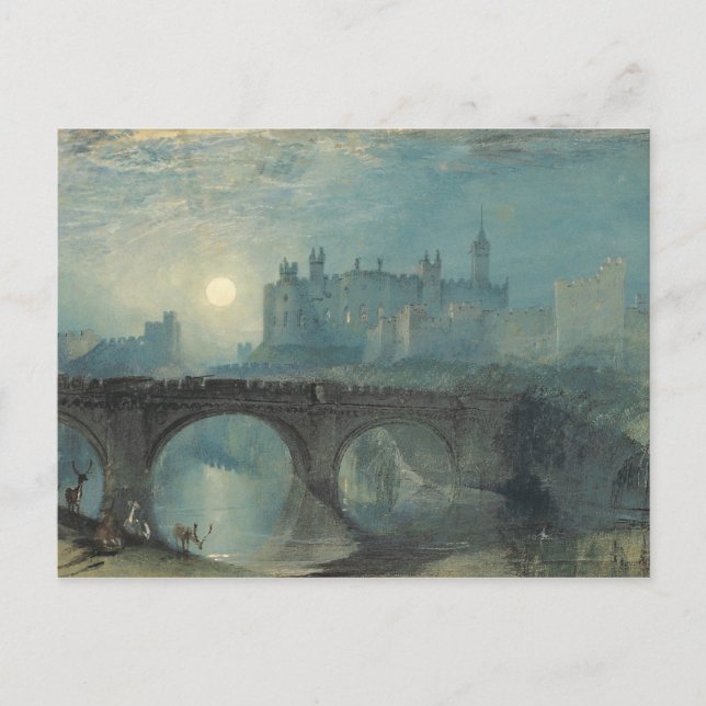 J.M.W. Turner - Alnwick Castle Vykort (Framsida)