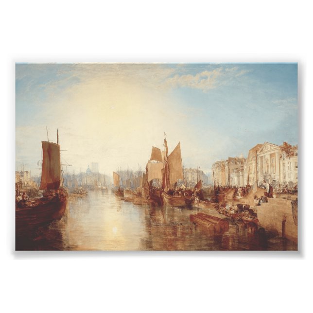 J.M.W. Turner: Dieppes hamn Romantisk finkonst Fototryck (Framsidan)