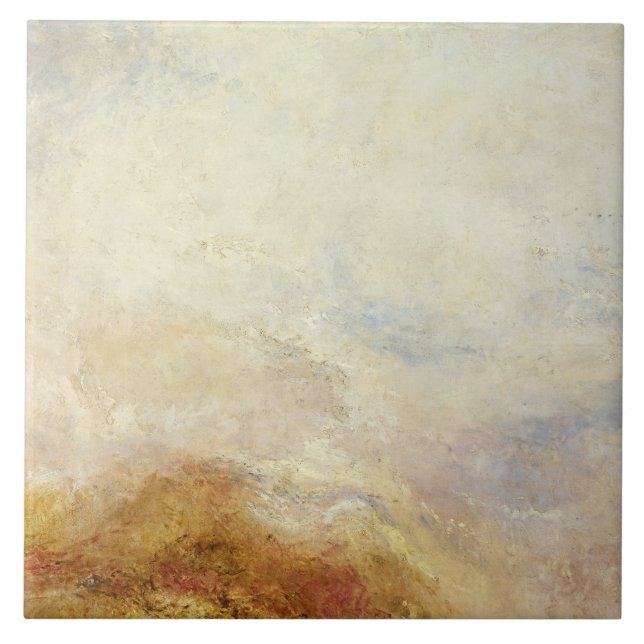 J. M. W. Turner - En bergscen, Val d'Aosta Kakelplatta (Framsidan)