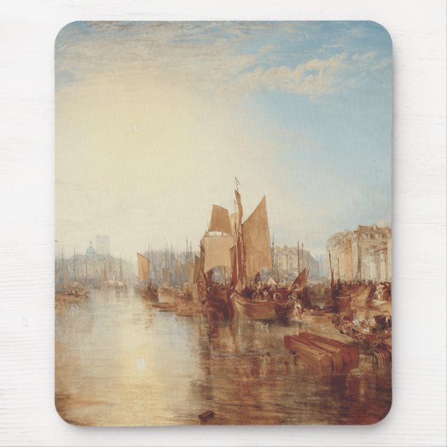 J.M.W. Turner: Hamnen i Dieppe Romantic Fine Art Musmatta (Framsidan)