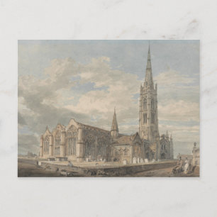 J. M. W. Turner - North Öster View of Grantham Vykort