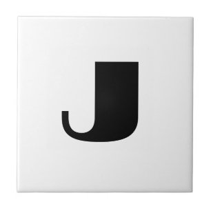’J’ monogram Kakelplatta