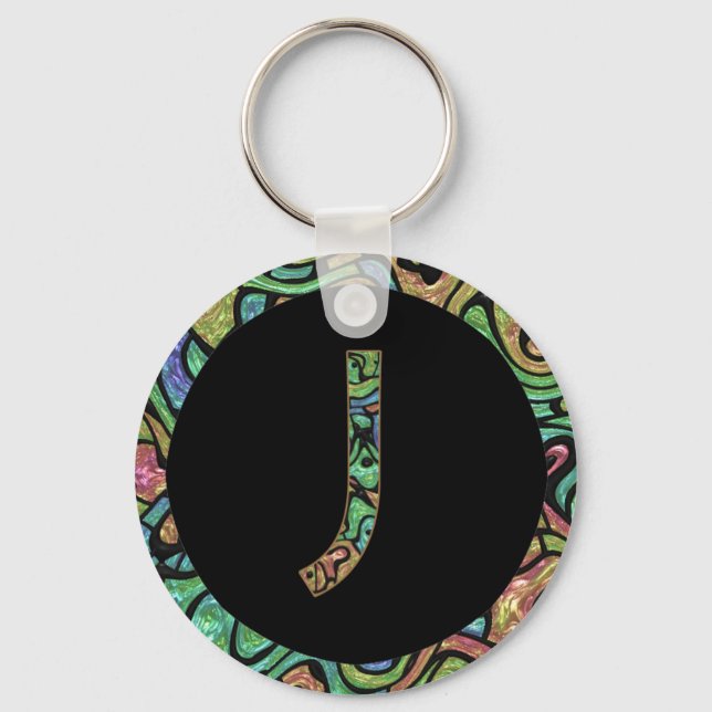 J Monogram Nyckelring (Framsida)