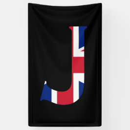 J Monogram övertäckte unionens Jack Flagga (v)-kon