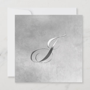 J Monograminbjudan för Elegant Inbjudningar
