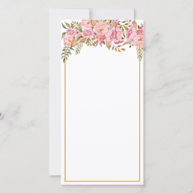 J&P-bröllopsinbjudan - version 2 Tack Kort (Framsida)