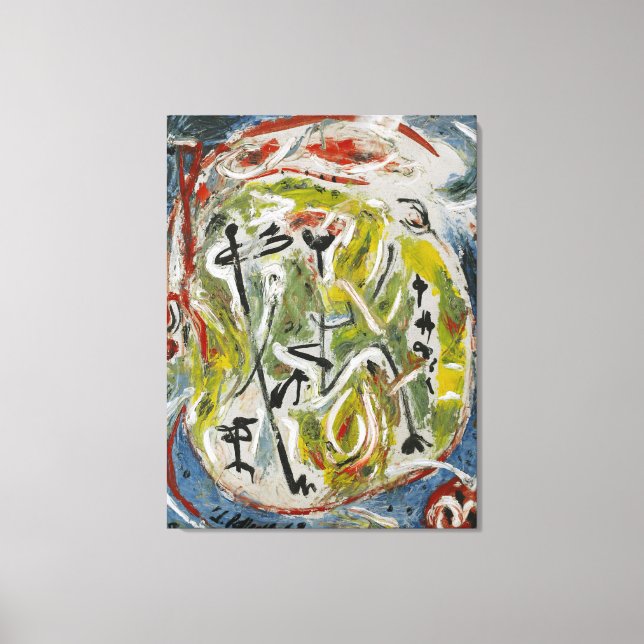 J. P. - DANCERS - 1946 - Abstrakt Expressionism - Canvastryck (Framsida)