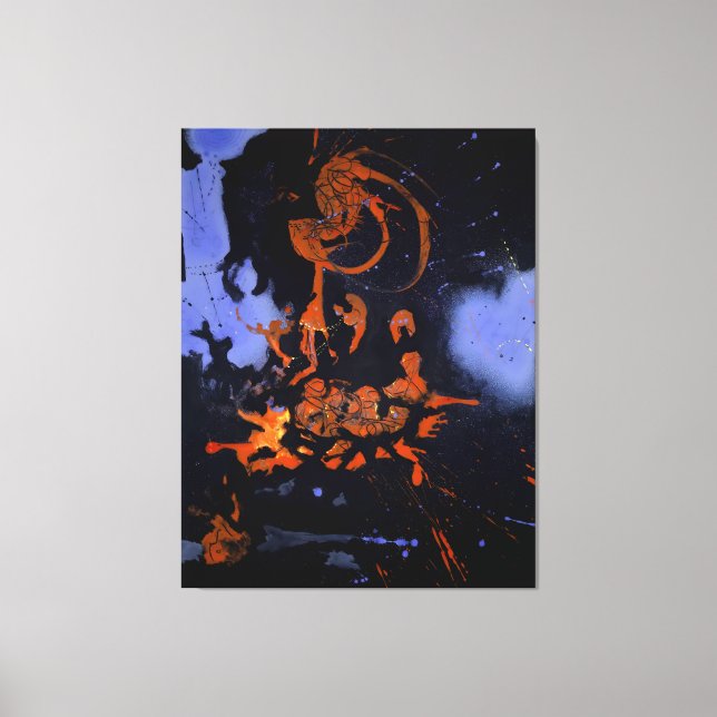 J. P. - ELECTRIC NIGHT - 1946 - Abstrakt - Canvastryck (Framsida)