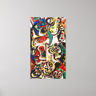 J. P. - MASQUED IMAGE - 1938 - Abstrakt - Canvastryck