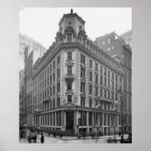 J.P. Morgan Byggnads Poster