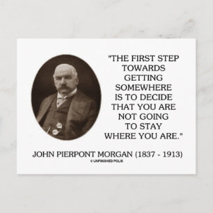 J.P. Morgan First Step MOT NÅGONSTANS Vykort