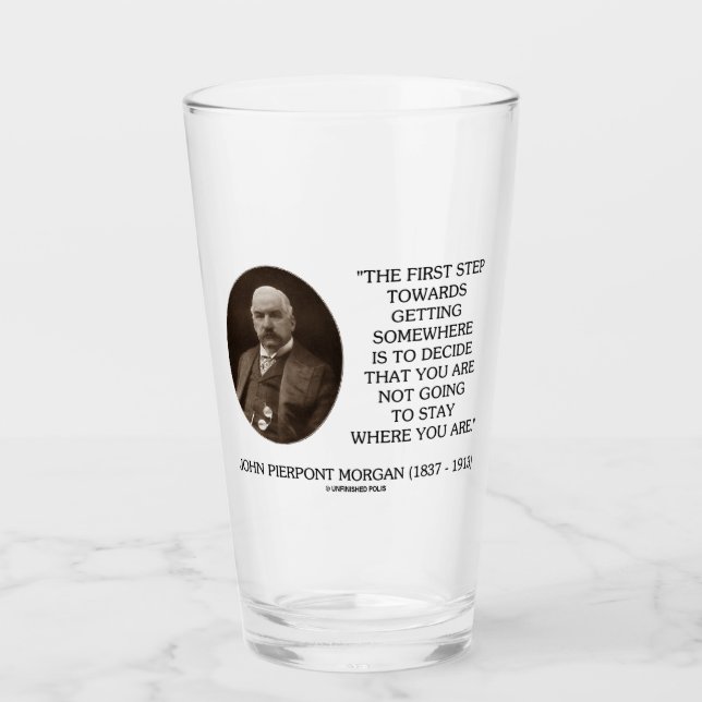 J.P. Morgan First Step Towards Getting Somewhere Glaskopp (Framsida)