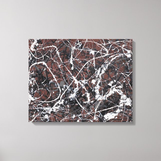 J. P. - Nummer 13A Arabesque - 1948 - Abstrakt Art Canvastryck (Framsida)