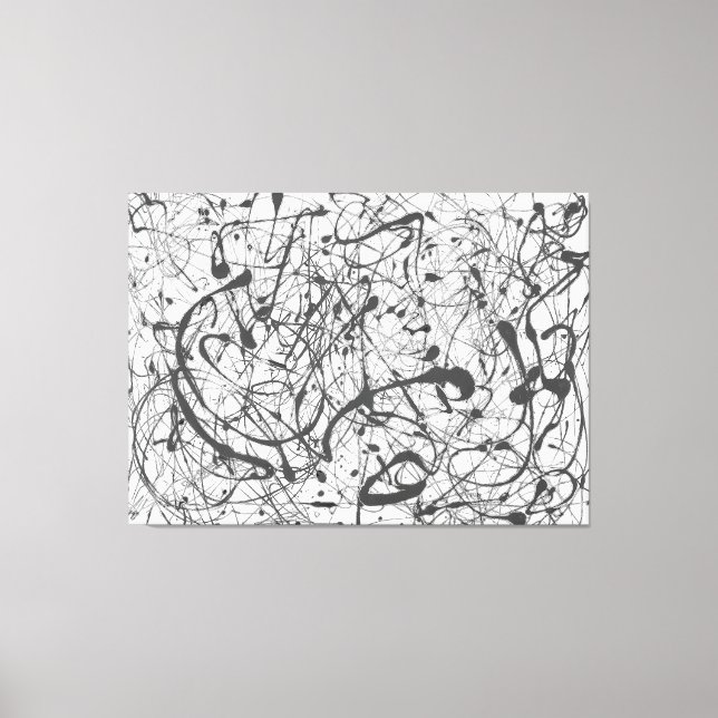 J. P. - Nummer 14 GRÅTT - 1948 - Åtgärdsmålning - Canvastryck (Framsida)