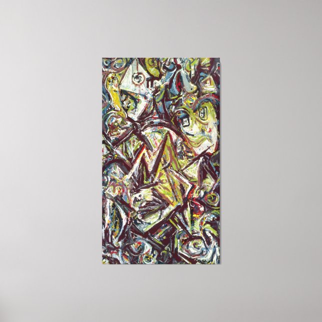 J. P. - TROUBLED QUEEN - 1945 - Abstrakt - Canvastryck (Framsida)