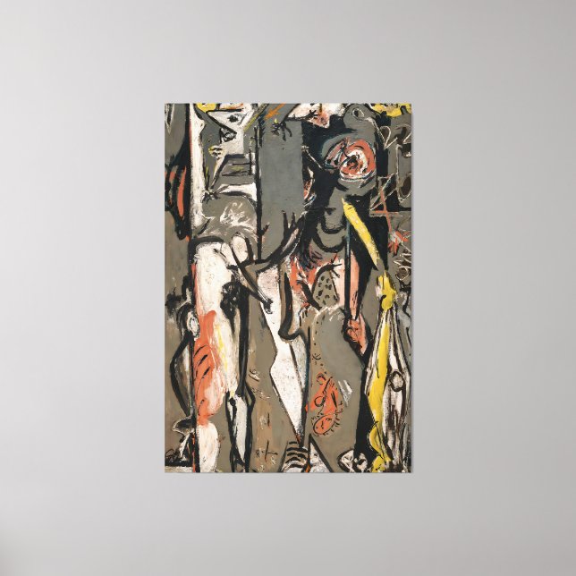 J. P. - TVÅ - 1943-1945 - Abstrakt expressionism - Canvastryck (Framsida)