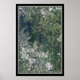 J Percy Priest Sjö Tennessee Satellite Poster Kart