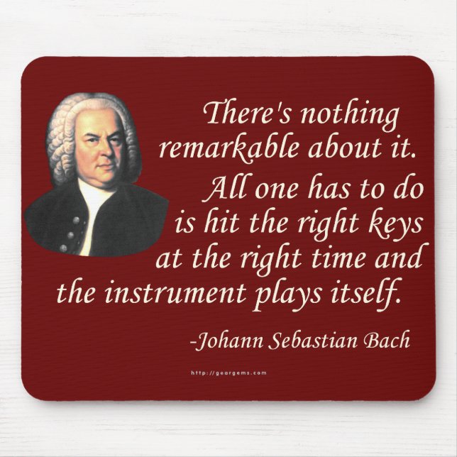 J.S. Bach på att leka Musmatta (Framsidan)