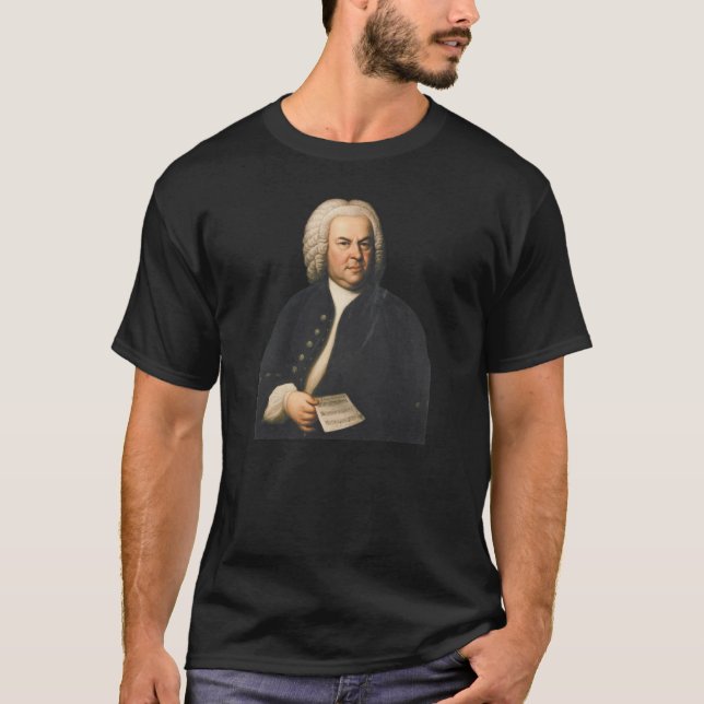 J.S. Bach portrait T Shirt (Framsida)