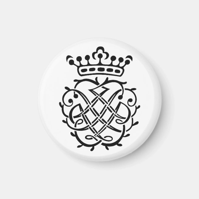 J.S. Bach sigill Magnet (Framsidan)