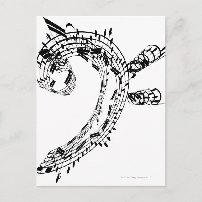 J.S.Bachs Cello Suite Vykort (Framsida)