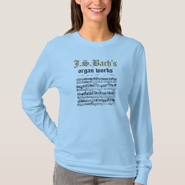 J.S.Bachs organverk T-shirt (Framsida)