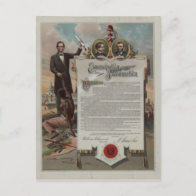 J. S. Smith & Co. copy Emancipation Proclamation Vykort (Framsida)