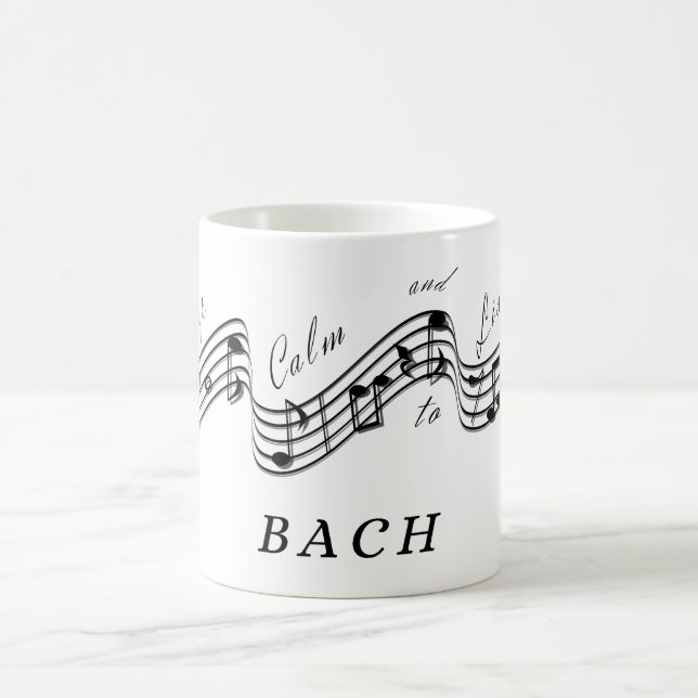 J Sebastian Bach Best Classical Music Composer Kaffemugg (Center)