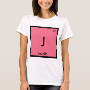 J - Spjutkastning Kemisymbol för Jod T Shirt