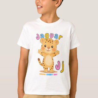 “J står för Jaguar” Alfabet T-shirt – Väx varje da