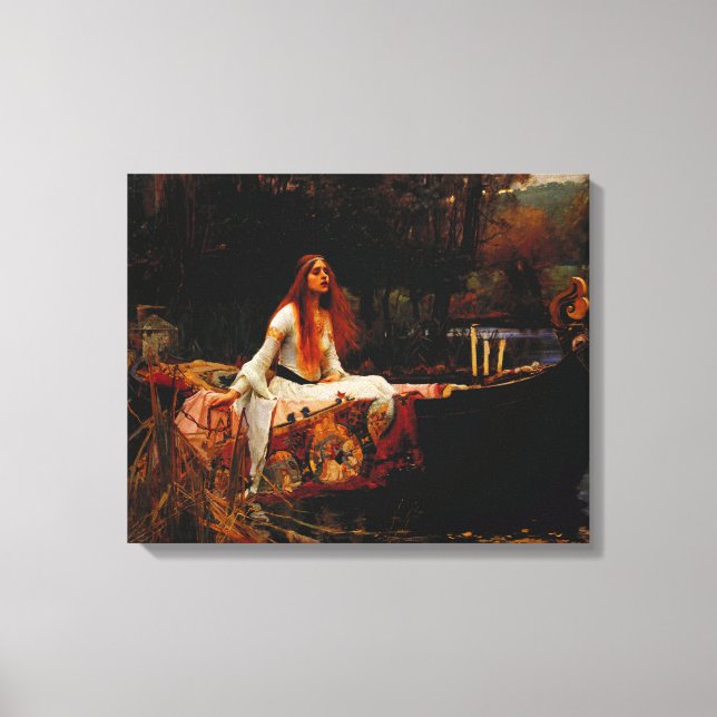 J. W. WATERHOUSE - DAM OF SHALOTT - 1888 - CANVASTRYCK (Framsida)