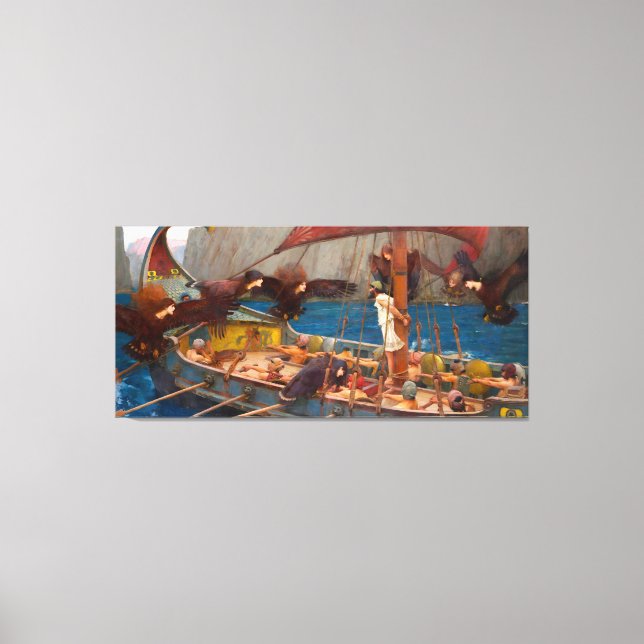 J. W. WATERHOUSE - ULYSSES OCH SIRENERNA - 1891 - CANVASTRYCK (Framsida)