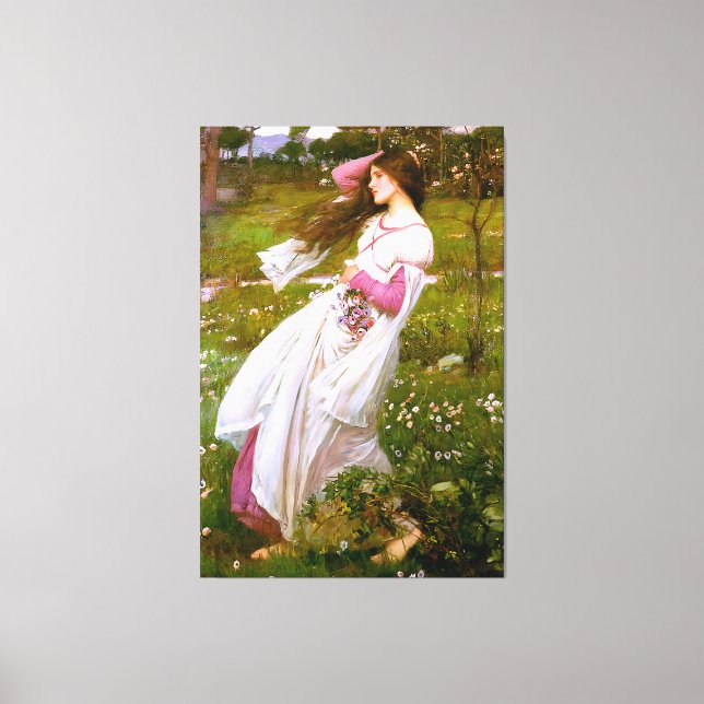 J. W. WATERHOUSE - WINDFLOWERS (WINDSWEPT) - 1903 CANVASTRYCK (Framsida)