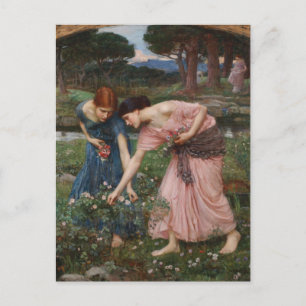 J.W. WaterhouseGtern Ye Rosenknopps Vykort