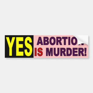 JA - abort är mord Bildekal