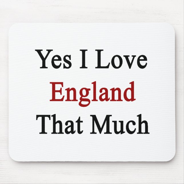 Ja älskar jag England som mycket Musmatta (Framsidan)
