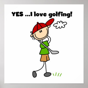 Ja älskar jag golfspel poster